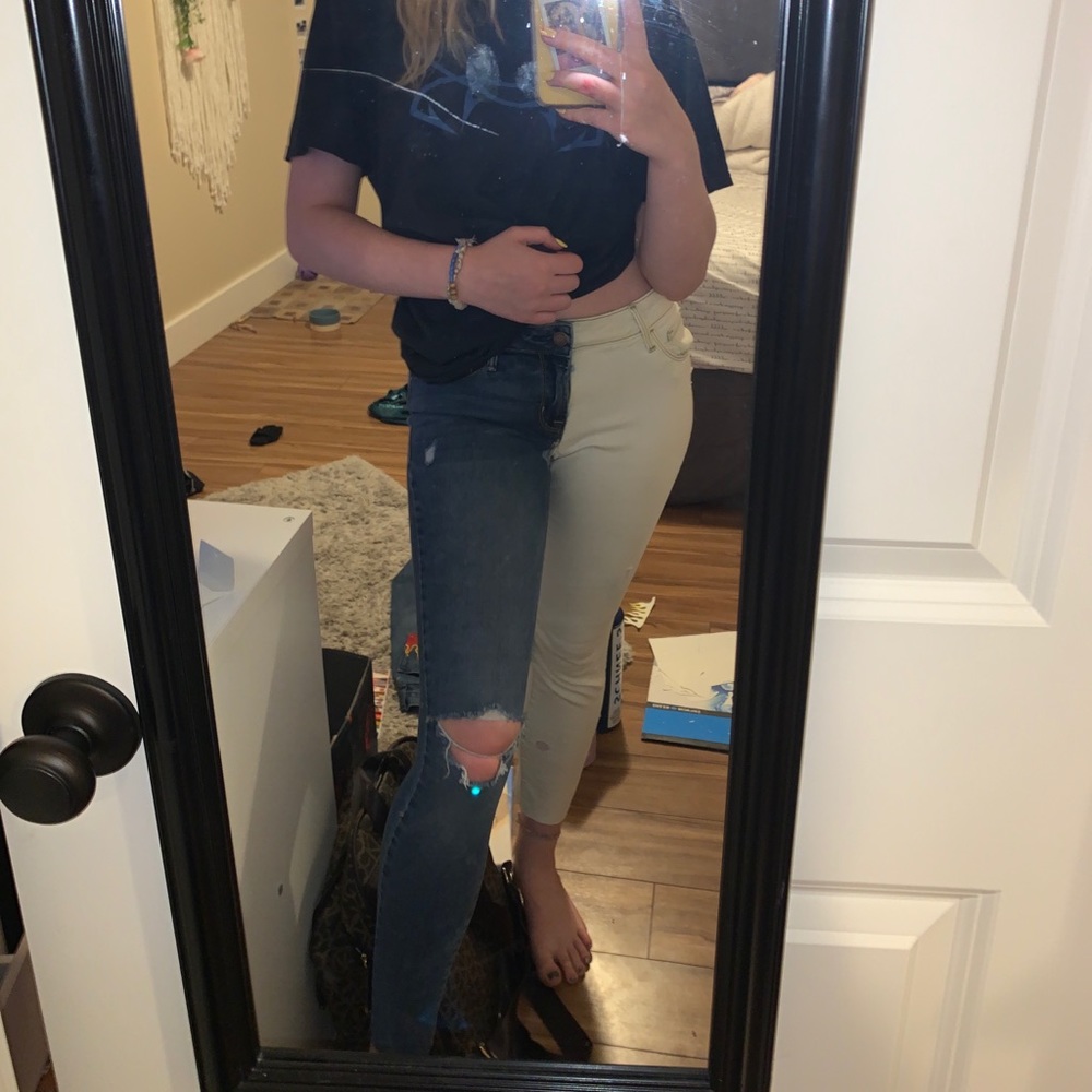 Bleached jeans